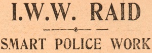 Article heading from The Mirror, 28 July 1917